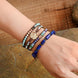 Image of Bracelet Wisdom Tree of Life Wrap Bracelet bead amethyst Third Eye Transcend amazonite mala meditation stone crysal reiki crystal healing bracelet necklace yoga bracelet yoga beads
