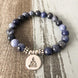 Image of Jewelry Buddha Charm Natural Sodalite Bracelets Third Eye Transcend