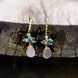 Image of Natural Opal Teardrop Earrings