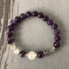 Image of Jewelry Natural Selenite, Amethyst & Moonstone Bracelet bead amethyst Third Eye Transcend amazonite mala meditation stone crysal reiki crystal healing bracelet necklace yoga bracelet yoga beads