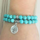 Image of Jewelry Turquoise Tree of Life Bracelets bead amethyst Third Eye Transcend amazonite mala meditation stone crysal reiki crystal healing bracelet necklace yoga bracelet yoga beads
