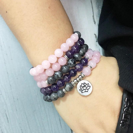Mala Abundance Natural Lotus Mala Third Eye Transcend