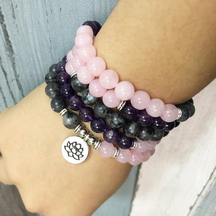 Mala Abundance Natural Lotus Mala Third Eye Transcend