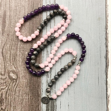 Mala Abundance Natural Lotus Mala Third Eye Transcend