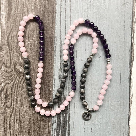 Mala Abundance Natural Lotus Mala Third Eye Transcend
