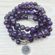 Image of Mala Amethyst Grounding Bundle bead amethyst Third Eye Transcend amazonite mala meditation stone crysal reiki crystal healing bracelet necklace yoga bracelet yoga beads