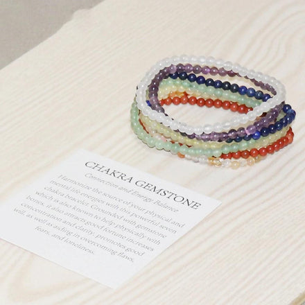 Mala Bracelet Chakra Natural Mini Bracelet Set Third Eye Transcend