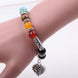 Image of Mala Bracelet Natural 7 Chakra Bracelet with Heart Pendant bead amethyst Third Eye Transcend amazonite mala meditation stone crysal reiki crystal healing bracelet necklace yoga bracelet yoga beads