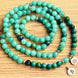 Image of Mala Bracelet Natural Amazonite and Chrysocolla Lotus Mala Third Eye Transcend