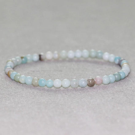 Mala Bracelet Natural Amazonite Mini Bracelet Third Eye Transcend