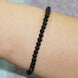 Image of Mala Bracelet Natural Black Tourmaline Mini Bracelet Third Eye Transcend