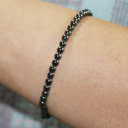 Mala Bracelet Natural Hematite Mini Bracelet Third Eye Transcend