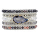 Image of Mala Bracelet Natural Protection Wrap Bracelet Third Eye Transcend