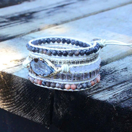 Mala Bracelet Natural Protection Wrap Bracelet Third Eye Transcend