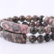 Image of Mala Bracelet Natural Rhodonite Bracelet Third Eye Transcend