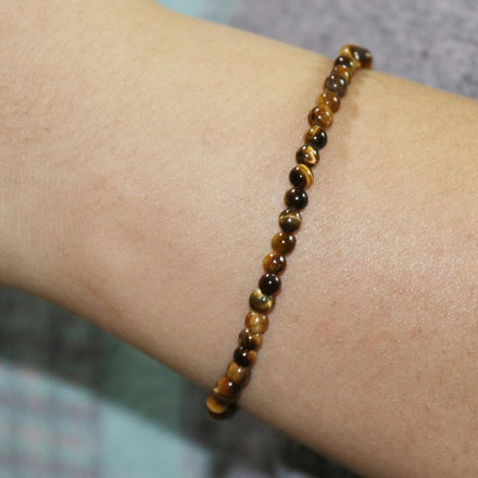 Mala Bracelet Natural Tiger Eye Mini Bracelet Third Eye Transcend