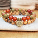 Image of Mala Bracelet Positive Transformation Bracelet Set Third Eye Transcend