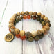 Image of Mala Bracelet Positive Transformation Bracelet Set Third Eye Transcend