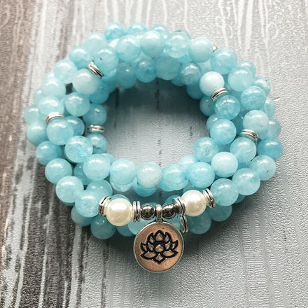 Mala Calming Blue Ocean Bundle Third Eye Transcend