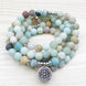 Image of Mala Calming & Transformation Bundle bead amethyst Third Eye Transcend amazonite mala meditation stone crysal reiki crystal healing bracelet necklace yoga bracelet yoga beads