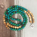 Image of Mala Chrysocolla and Picture Jasper Lotus Mala bead amethyst Third Eye Transcend amazonite mala meditation stone crysal reiki crystal healing bracelet necklace yoga bracelet yoga beads