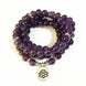 Image of Mala Love and Peace Bundle bead amethyst Third Eye Transcend amazonite mala meditation stone crysal reiki crystal healing bracelet necklace yoga bracelet yoga beads
