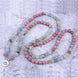 Image of Mala Natural Amazonite and Rhodonite Lotus Mala bead amethyst Third Eye Transcend amazonite mala meditation stone crysal reiki crystal healing bracelet necklace yoga bracelet yoga beads
