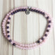 Image of Mala Natural Amethyst and Rose Quartz Lotus Mala bead amethyst Third Eye Transcend amazonite mala meditation stone crysal reiki crystal healing bracelet necklace yoga bracelet yoga beads
