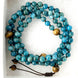 Image of Mala Natural Blue Aventurine Knotted Mala bead amethyst Third Eye Transcend amazonite mala meditation stone crysal reiki crystal healing bracelet necklace yoga bracelet yoga beads