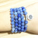 Image of Mala Natural Blue Aventurine Lotus Mala bead amethyst Third Eye Transcend amazonite mala meditation stone crysal reiki crystal healing bracelet necklace yoga bracelet yoga beads