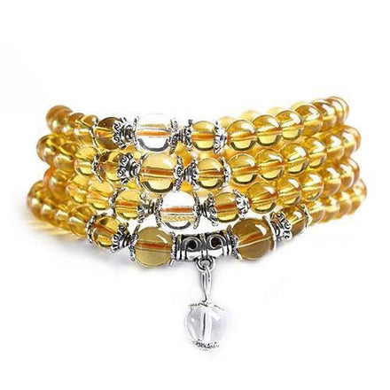 Mala Natural Citrine Mala bead amethyst Third Eye Transcend amazonite mala meditation stone crysal reiki crystal healing bracelet necklace yoga bracelet yoga beads