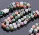 Image of Mala Natural Indian Agates Necklace Mala bead amethyst Third Eye Transcend amazonite mala meditation stone crysal reiki crystal healing bracelet necklace yoga bracelet yoga beads