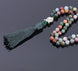 Image of Mala Natural Indian Agates Necklace Mala bead amethyst Third Eye Transcend amazonite mala meditation stone crysal reiki crystal healing bracelet necklace yoga bracelet yoga beads