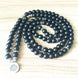 Image of Mala Natural Matte Black Onyx Lotus Mala bead amethyst Third Eye Transcend amazonite mala meditation stone crysal reiki crystal healing bracelet necklace yoga bracelet yoga beads