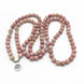 Image of Mala Natural Rhodonite Lotus Mala bead amethyst Third Eye Transcend amazonite mala meditation stone crysal reiki crystal healing bracelet necklace yoga bracelet yoga beads