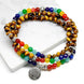 Image of Mala Natural Tiger Eye 7 Chakra Mala Third Eye Transcend