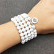 Image of Mala Natural White Howlite Lotus Mala bead amethyst Third Eye Transcend amazonite mala meditation stone crysal reiki crystal healing bracelet necklace yoga bracelet yoga beads
