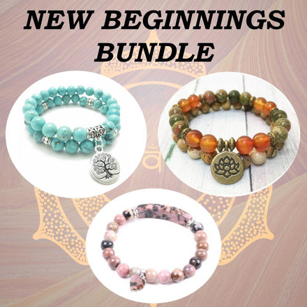 Mala New Beginnings Bracelet Bundle Third Eye Transcend