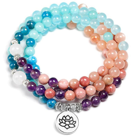 Mala Serenity Natural Lotus Mala Third Eye Transcend