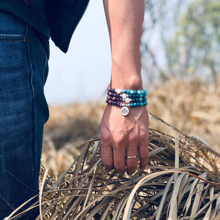 Mala Serenity Natural Lotus Mala Third Eye Transcend