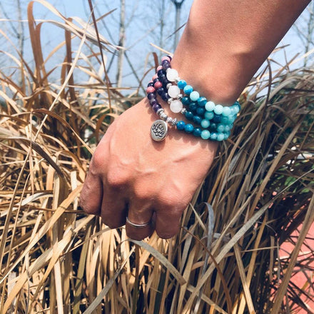 Mala Serenity Natural Lotus Mala Third Eye Transcend