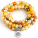 Image of Natural Yellow Aventurine Lotus Mala