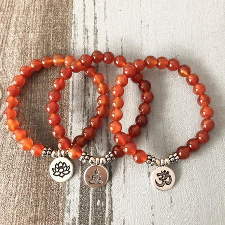 Natural Carnelian Bracelets Third Eye Transcend