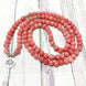 Image of Natural Watermelon Quartz Lotus Mala
