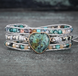 Image of African Turquoise Heart Wrap Bracelet
