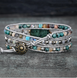 Image of African Turquoise Heart Wrap Bracelet