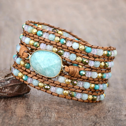 Amazonite Peaceful Wrap Bracelet