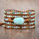 Image of Amazonite Peaceful Wrap Bracelet