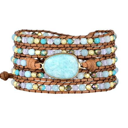 Amazonite Peaceful Wrap Bracelet