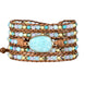 Image of Amazonite Peaceful Wrap Bracelet